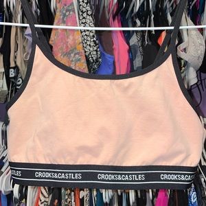 Ladies NWOT Crooks and Castle Bralette cropped too very cute size small sexy